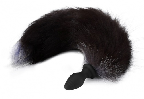 MT - Vibro Fox Tail Plug - Black photo