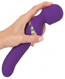 Javida - Wand & Pearl Vibrator - Purple photo