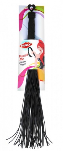 Frisky - Punish Me Silicone Flogger - Black photo