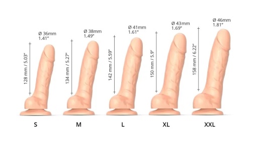Strap-On-Me - Sliding Skin Dildo M - Vanilla photo