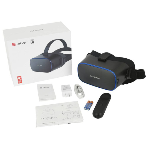 Rends - DPVR-4D Pro Virtual Reality Headseat - Black photo
