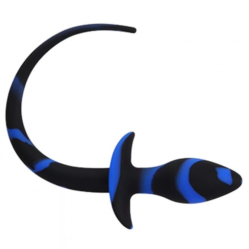 MT - Gecko Butt Plug - Black/Blue photo