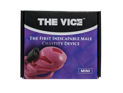 Locked in Lust - Vice 迷你型V2贞操锁 - 粉红色 照片