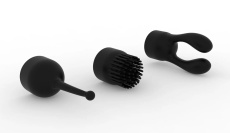 Liebe Seele - Bullet Vibrator w Attachment - Black photo