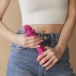 Strap-On-Me - 滑皮雙層仿真陽具 中碼 - 桃紅色 照片-6