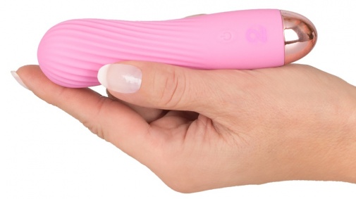 Cuties - Grooved Mini Vibrator - Pink photo