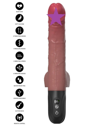Hidden Desire - Inferno Realistic Wiggling Vibrator - Flesh photo