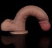 Lovetoy - 9" 双层构造仿真阳具 - 啡色 照片-9