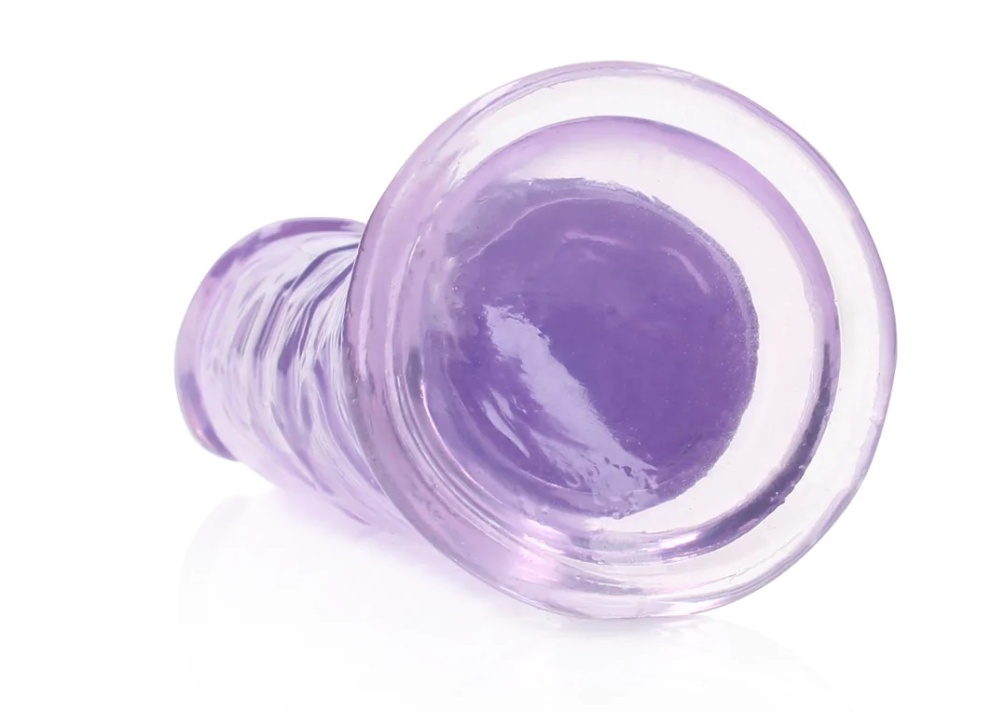 Ready for a CRYSTAL CLEAR orgasm? Reach your finest climax i... RealRock - 6" Straight Realistic Dildo - Purple photo-6