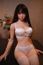 Davina Asian Realistic Sex Doll, Skinny Body, Ultra Soft Silicone 161 cm (5’3 ft)  photo
