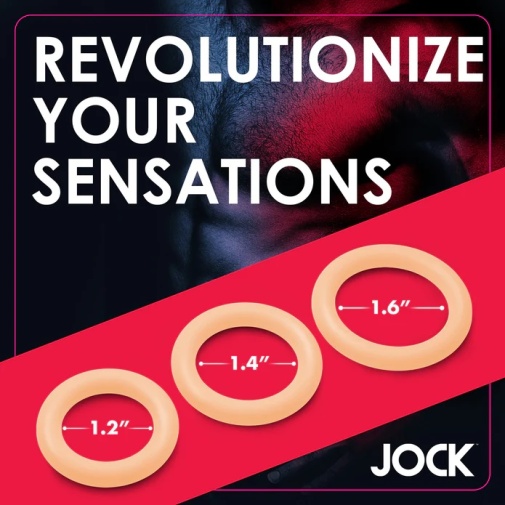 Jock - 阴茎环套装 - 白皮肤色 照片