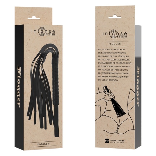 Intense - Vegan Flogger - Black photo