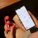 Honey Play Box - Melody 双重感应球 App 智能遥控双重震动器 - 西瓜红色 照片-2