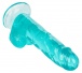 CEN - Size Queen 6" Dildo - Blue photo-6