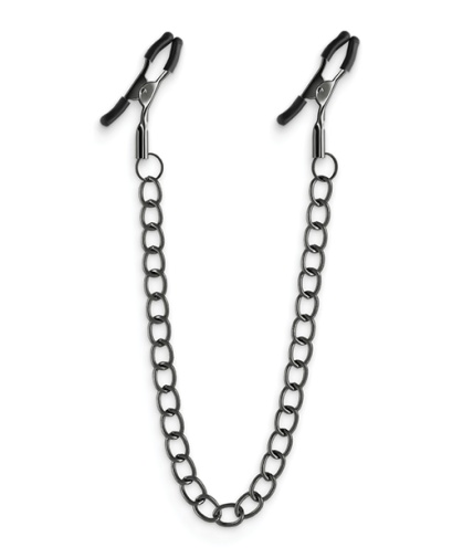 NS Novelties - Bound DC2 Nipple Chain Clamps - Gunmetal photo