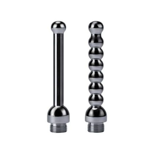 Prowler - Anal Shower Heads - Black/Silver 照片