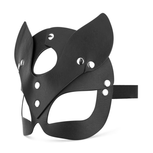 Transform your intimate moments with this stylish leather ki... Bedroom Fantasies - Kinky Kitty Face Mask - Black photo