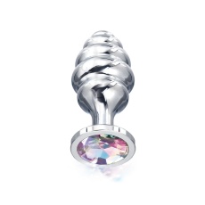 Nixie - 蜂巢状金属制后庭塞 细码 - 彩虹色 照片