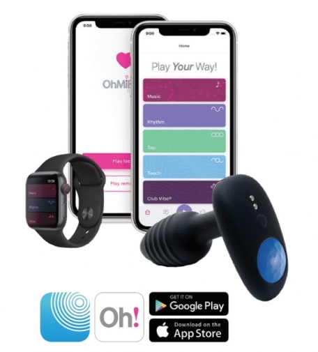 Kiiroo - OhMiBod Lumen - App控制后庭塞 - 黑色 照片