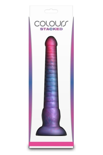 NS Novelties - Colours Stacked  9" 彩色漸層假陽具 - 粉紅/藍色 照片