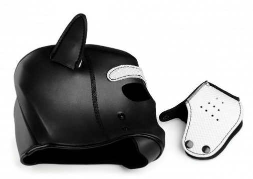 Master Series - Spike Neoprene 犬形頭罩 - 白色 照片