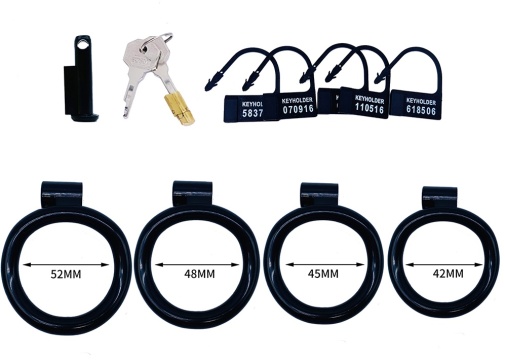 FAAK - Resin Chastity Cage 107 - Black photo