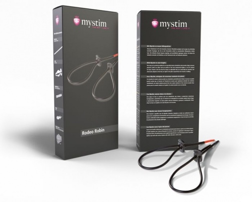 Mystim - Rodeo Robin Electro Penis Strap - Black photo
