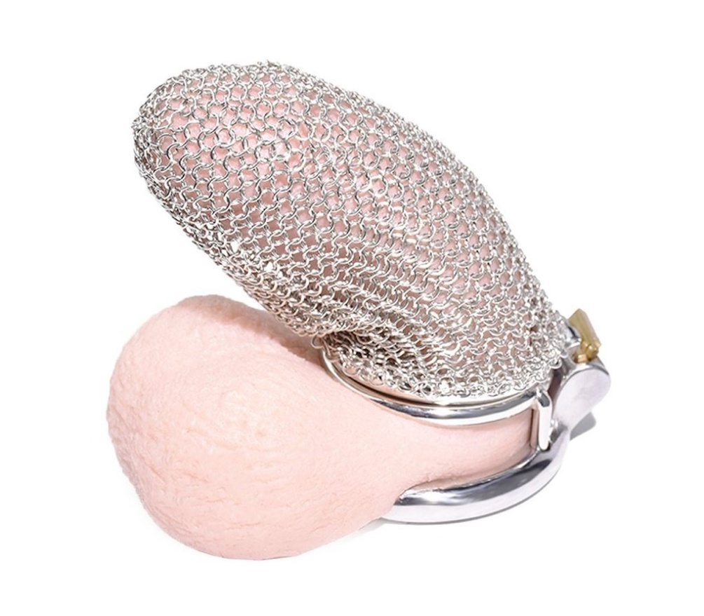 Introducing our Steel Mesh Chastity Cage in Size Large (... Kiotos - Mesh Chastity Cage L photo-3