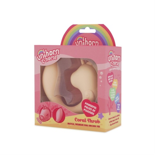 Unihorn - C-Horse Coral Throb Dual Vibe - Light Pink photo