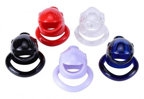 MT - Plastic Chastity Cage w Magic Lock - Black photo