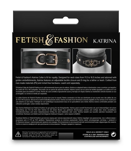 NS Novelties - Fetish & Fashion Katrina Collar - Black photo