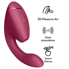 Womanizer - Next Duo 3D Pleasure Air G-Spot Vibrator - Dusky Pink photo