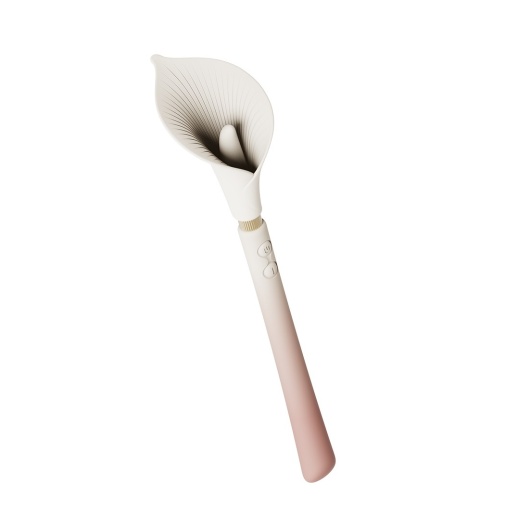 Zalo - Calla 双端柔软花瓣震动器 - 樱花粉红色 照片