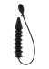 Hidden Desire - Expert Ribbed Inflatable Plug - Black photo
