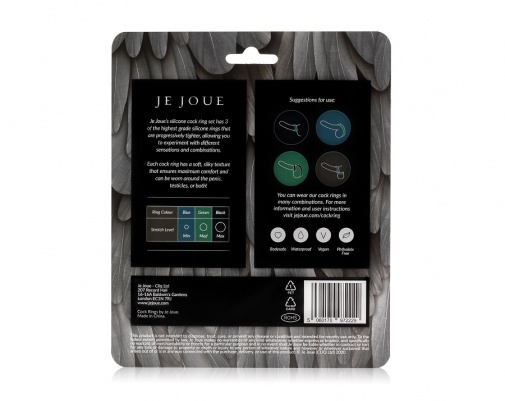 Je Joue - 矽胶阴茎环 3个装 - 3个弹力级别 照片