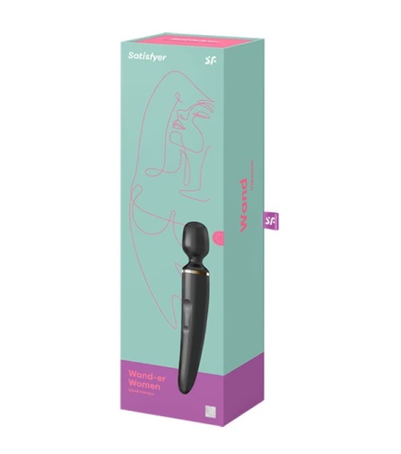 Satisfyer - 女士神奇按摩棒 - 黑/金色 照片