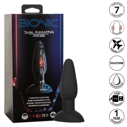 CEN - Bionic Dual Pulsating Plug - Black photo