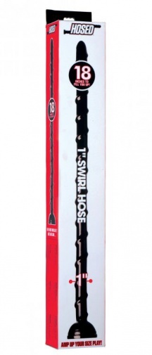 Hosed - 1″ 旋流软管 - 18" 长 - 黑色  照片