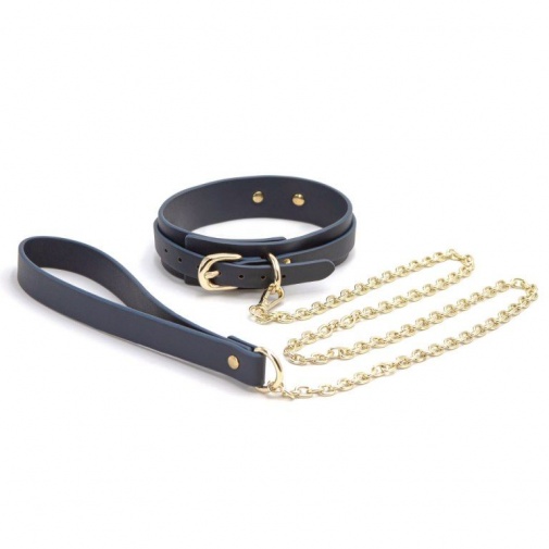 NS Novelties - Bondage Couture 頸圈連牽帶 - 黑色 照片