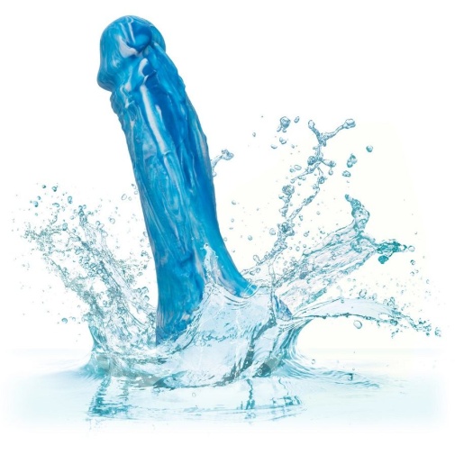 CEN - 6" Twisted Realistic Dildo - Blue photo