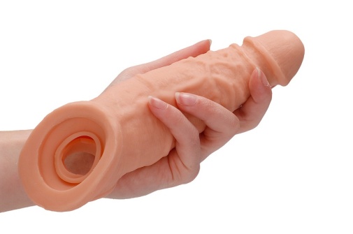 RealRock - Penis Sleeve 9" - Flesh photo