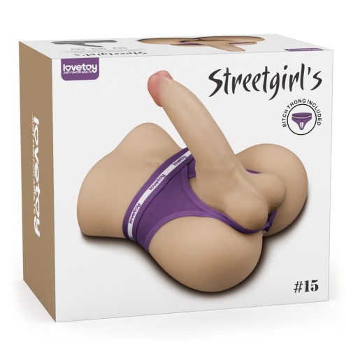 Lovetoy - Streetgirl's #20 超柔软逼真自慰器 连可灵活仿真上翘假阳具 - 肉色 照片