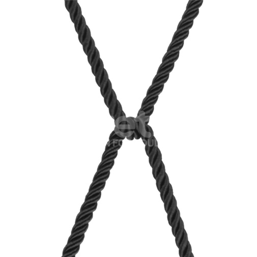 Lovetoy - Rebellion Reign Silky Bondage Rope 10m - Black photo
