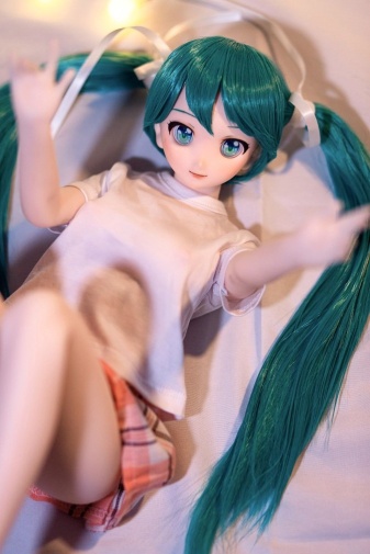 Miku Anime Mini Realistic Sex Doll, Skinny, Silicone with Vinyl Head 60 cm (2 ft) photo