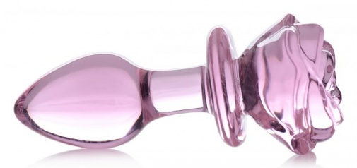 Booty Sparks - Rose Glass Anal Plug M - Pink photo