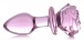 Booty Sparks - Rose Glass Anal Plug M - Pink photo-3