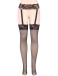 Ohyeah - Flowers Net Pantyhose - Black - M photo-2