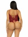 Leg Avenue - Bring The Heat Bodysuit - Burgundy photo-2