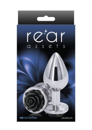 NS Novelties - Rose Buttplug M - Black photo