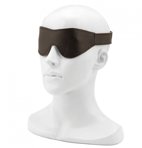 Liebe Seele - Leather Blindfold - Brown photo